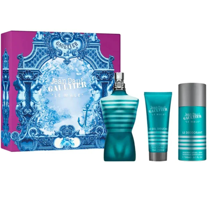 Set Jean Paul Gaultier Le Male EDT 125 ml + Deo 150 ml + Gel de Ducha 75 ml