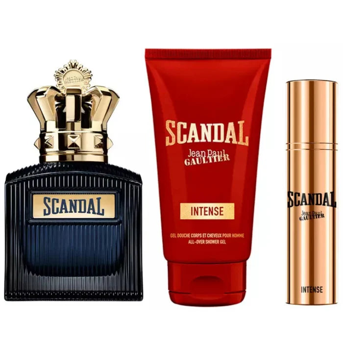 Set Jean Paul Gaultier Scandal Pour Homme Intense EDP 100 ml + 10 ml + Gel de Ducha 75 ml