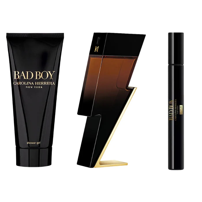 Set Bad Boy Elixir EDP 100 ml + Mini 10 ml + Gel de Ducha 100 ml de Carolina Herrera 2025