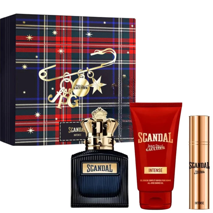 Set Jean Paul Gaultier Scandal Pour Homme Intense EDP 100 ml + 10 ml + Gel de Ducha 75 ml
