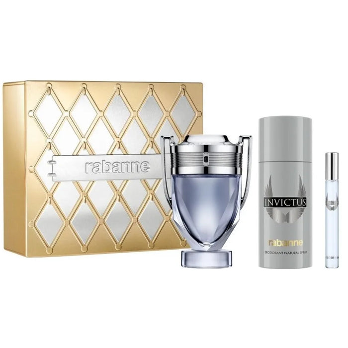 Set Paco Rabanne Invictus EDT 100 ml + Deo 150 ml +
Mini 10 ml 2025