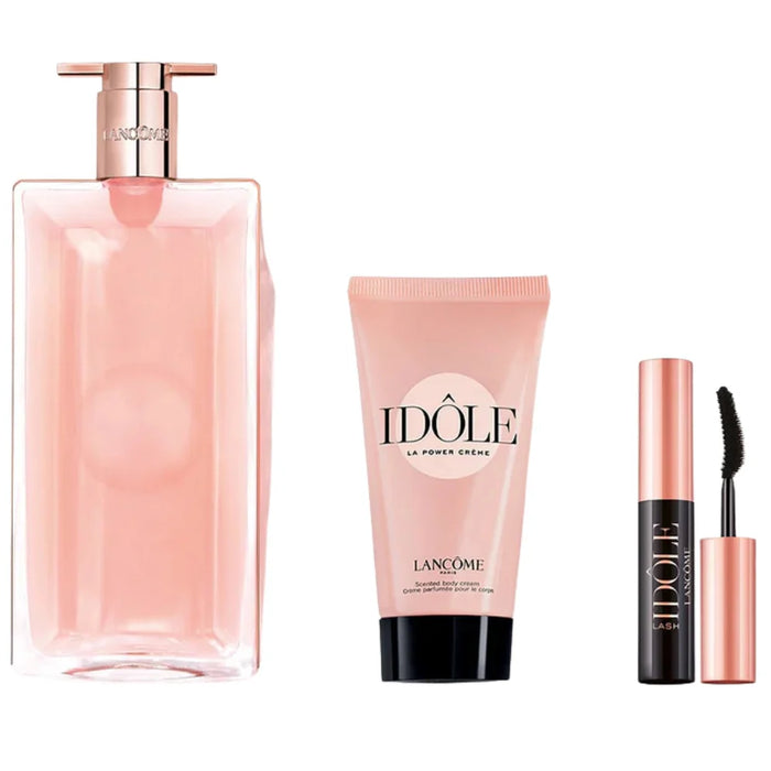 Set Lancôme Idole Edp 100 Ml + Body Cream 50 Ml + Mascara Lash Lifting
