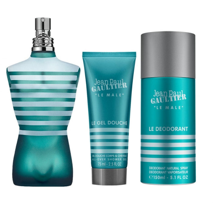 Set Jean Paul Gaultier Le Male EDT 125 ml + Deo 150 ml + Gel de Ducha 75 ml