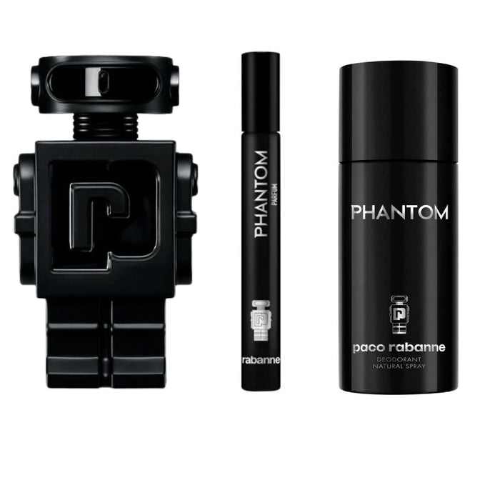 Set Paco Rabanne Phantom Parfum 100 Ml + Mini 10 Ml + Deo 150 Ml Paco Rabanne