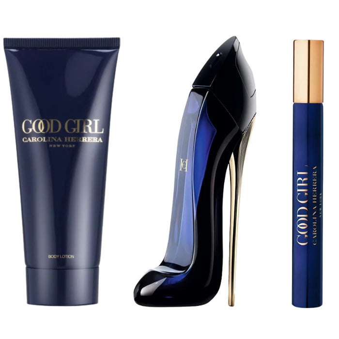 Set Good Girl EDP 80 ml + Mini 10 ml + Body Lotion 100 ml De Carolina Herrera 2025