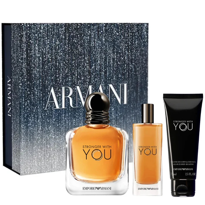 Emporio Armani Stronger With You Men Edt 100Ml+15Ml+Sg75ml