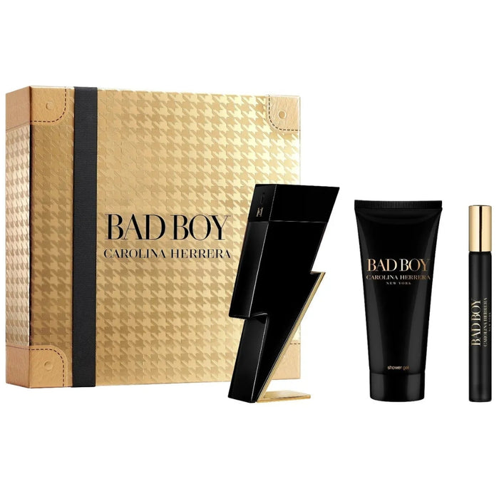 Set Carolina Herrera Bab Boy Edt 100 Ml + Mini 10 Ml + Gel De Ducha 100 Ml