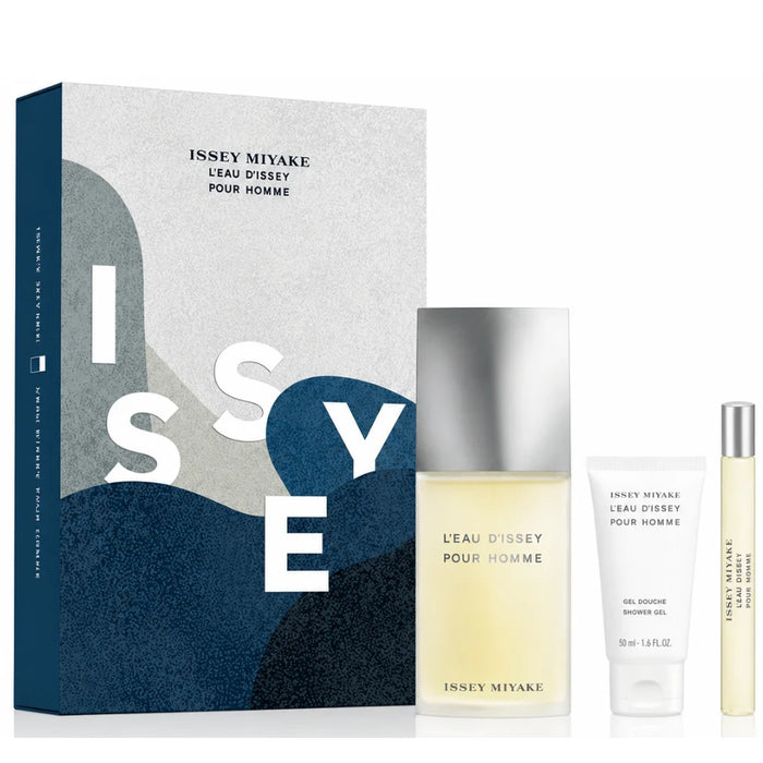 3Pc Set Issey Miyake Hombre (125Ml ,1.6Oz Shower Gel,10Ml Edt) Edt