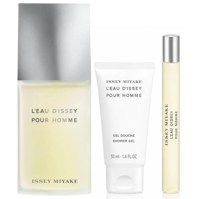 3Pc Set Issey Miyake Hombre (125Ml ,1.6Oz Shower Gel,10Ml Edt) Edt